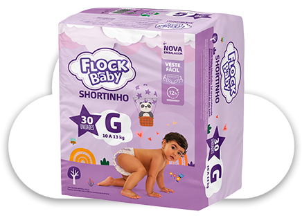 Fralda Shortinho Flock Baby